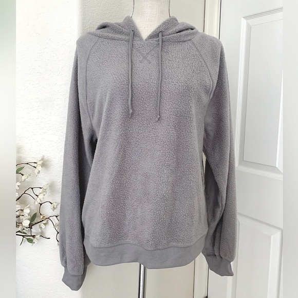 SO Clothing Perfectly Soft Sherpa Gray Hoodie - Picture 2 of 12